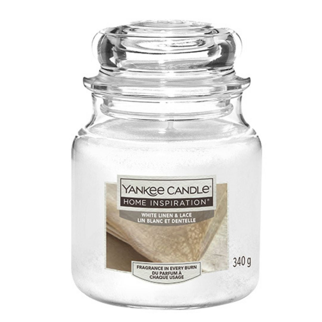 White Linen & Lace Medium Jar