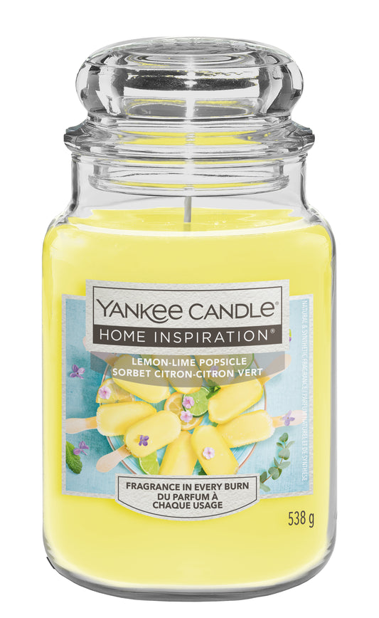 Lemon-Lime Popsicle Large Jar Bright and sunny lemon, lime, and mint notes create the fragrance of a must-have summeLemon-Lime Popsicle Small Jar Bright and sunny lemon, lime, and mint notes create the fragrance of a must-have summer refresher. 