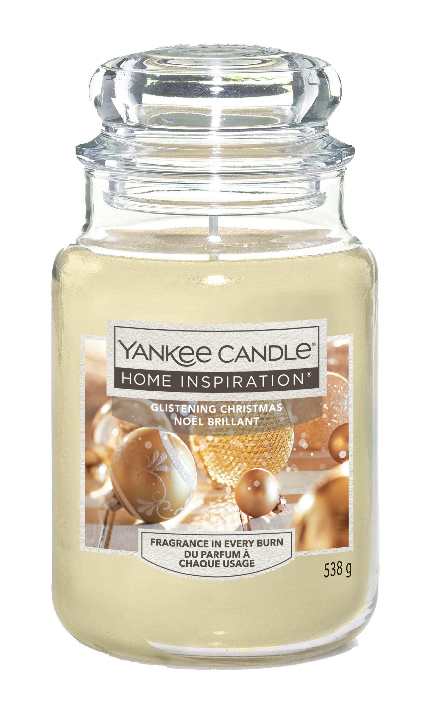 Glistening Christmas Warm up the holidays with a welcoming hug of creamy vanilla and soft amber.