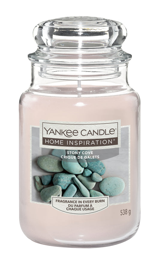Stony Cove Large Jar Yankee Candle® Home Inspiration® Stony Cove Scented Candle gives you a sense of serenity and relaxation. 