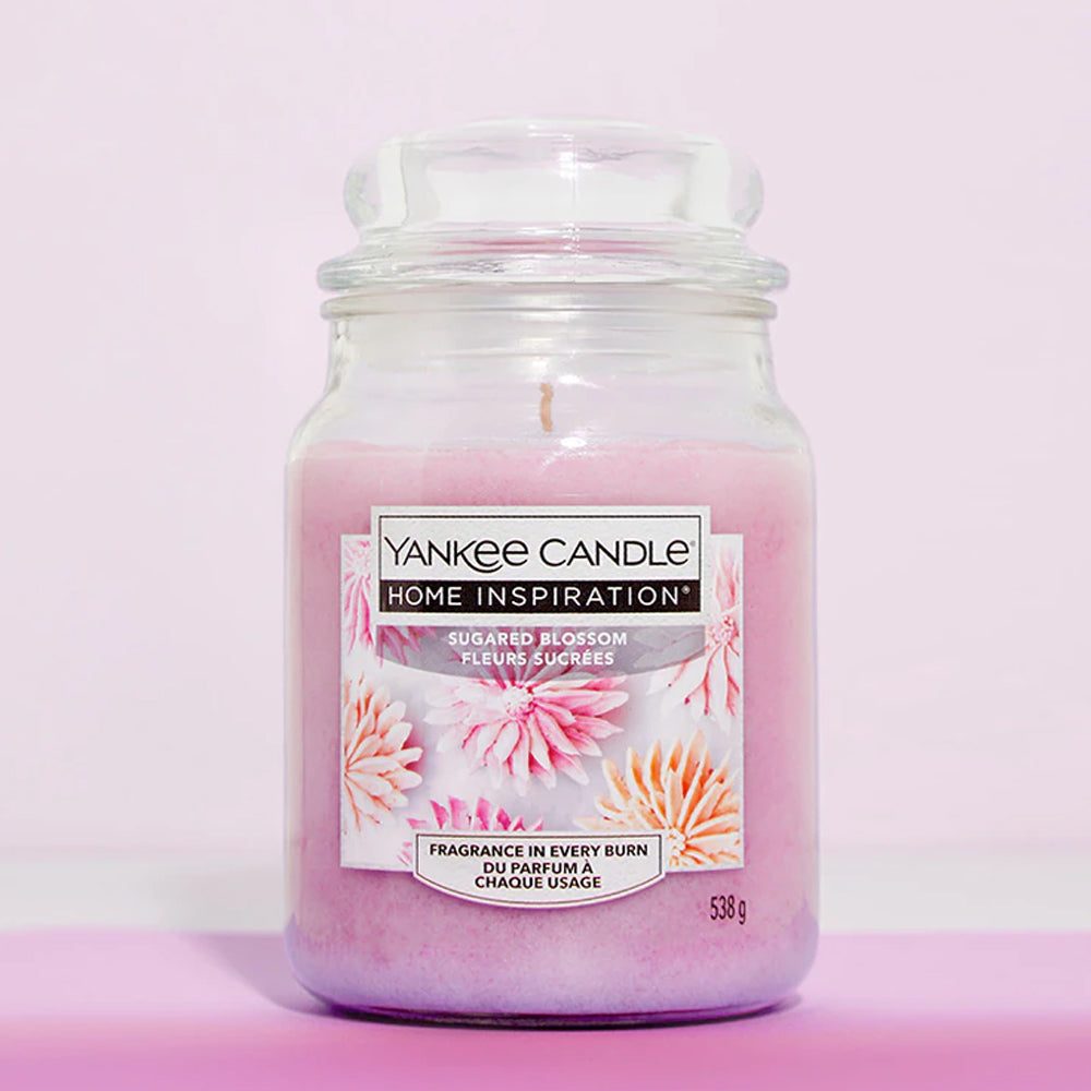 Sugared Blossom Large Jar Colourful blossoms, sparkling with sugar crystals, placed upon a delicious frosted confection. 