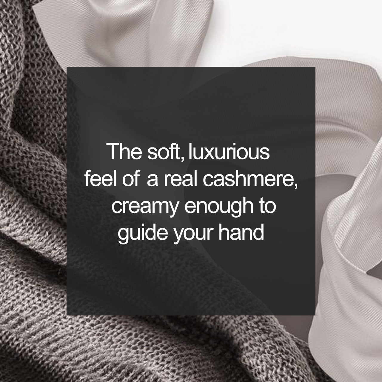 Luxurious Cashmere Large Jar - The soft, luxurious feel of a real cashmere, creamy enough to guide your hand. 